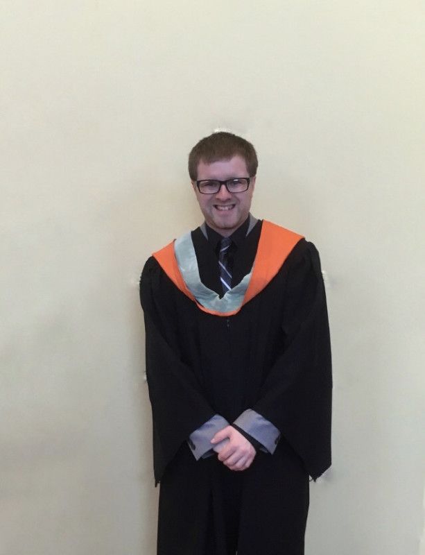 Brent on convocation day in 2017