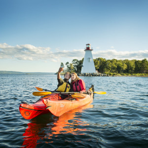 CBU students kayaking