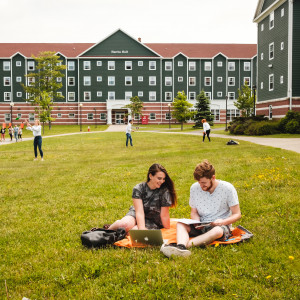 CBU residence courtyard