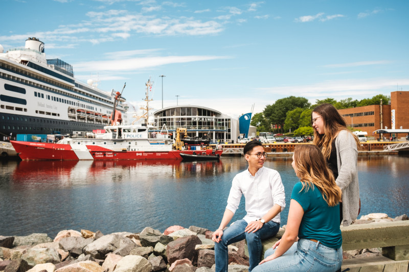 Students at Sydney Boardwalk