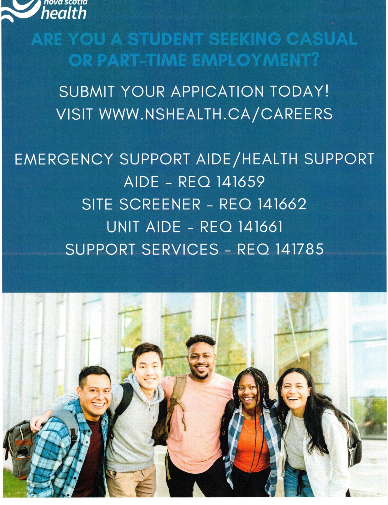 PARTTIME Nova Scotia Health Various Positions Cape Breton