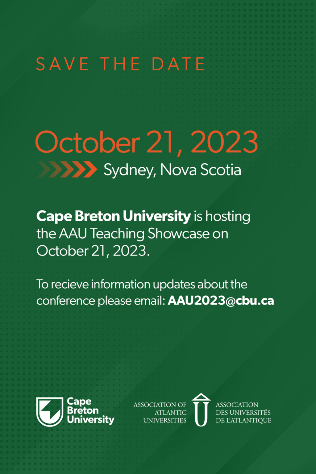 2023 AAU Conference at CBU Cape Breton University