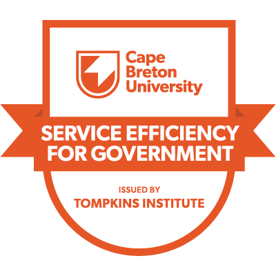 Service Efficiency and Revenue Options for Local Government microcredential digital badge